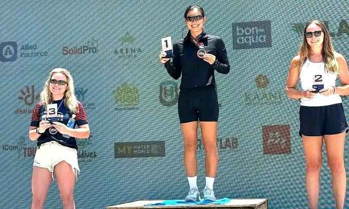 Vietnam's most decorated swimmer Anh Vien wins 10km title at Oceanman Maldives