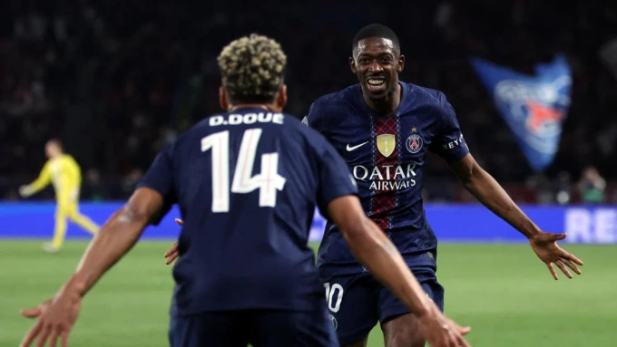 Dembele lập cú đúp cho PSG trước Bayern, giành giải Cầu thủ xuất sắc nhất trận. Dembele lập cú đúp cho PSG trước Bayern, giành giải Cầu thủ xuất sắc nhất trận.