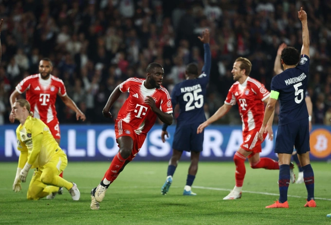 Cặp đấu PSG - Bayern lượt đi khép lại kịch tính với tỷ số 5-4, hứa hẹn mở ra trận lượt về hấp dẫn. Cặp đấu PSG - Bayern lượt đi khép lại kịch tính với tỷ số 5-4
