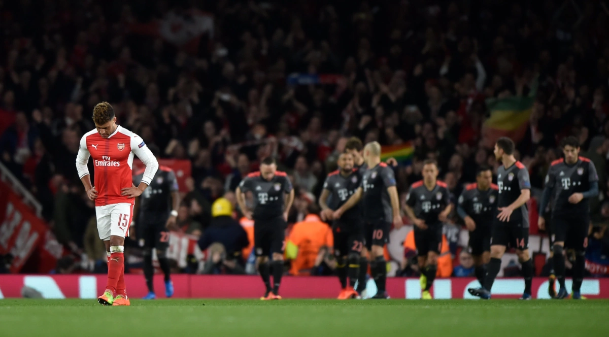 Thất bại nặng nề nhất của Arsenal trước Bayern Munich Trận Arsenal thua Bayern Munich tại Champions League