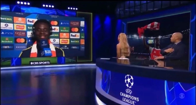 Thierry Henry gửi lời chúc vô địch tới Bukayo Saka. Thierry Henry gửi lời chúc vô địch tới Bukayo Saka.