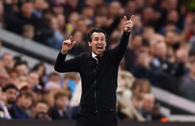 HLV Unai Emery chỉ đạo trong trận Aston Villa thắng Nottingham Forest 4-0 ở lượt về bán kết Europa League ngày 7/5/2026. Ảnh: Reuters HLV Unai Emery chỉ đạo trong trận Aston Villa thắng Nottingham Forest 4-0 ở lượt về bán kết Europa League ngày 7/5/2026.