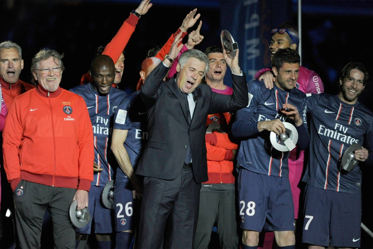 Ancelotti cùng PSG giành chức vô địch Ligue 1 HLV Ancelotti dẫn dắt PSG vô địch Ligue 1