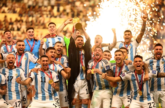 Tuyển Argentina mừng chức vô địch World Cup 2022 Tuyển Argentina mừng chức vô địch World Cup 2022