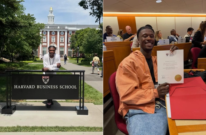 Eduardo Camavinga tại Trường Kinh doanh Harvard ngày 7/6/2026 Eduardo Camavinga tại Harvard Business School