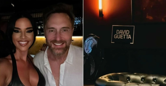 Ivana Knoll chụp ảnh cùng DJ David Guetta Ivana Knoll chụp ảnh cùng DJ David Guetta