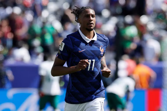 Michael Olise trong trận Pháp thắng Senegal 3-1 ở lượt đầu bảng I World Cup 2026 trên sân MetLife, New Jersey, Mỹ ngày 16/6/2026. Ảnh: Reuters