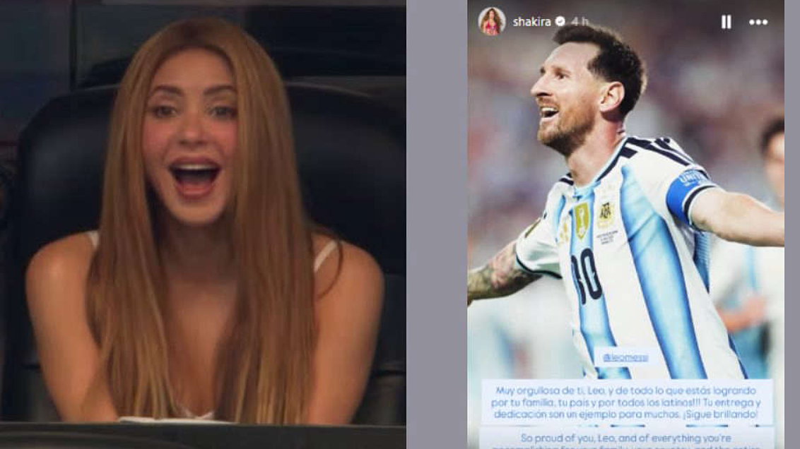 Shakira chúc mừng Messi phá kỷ lục World Cup