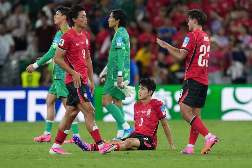 South Korea player Lee Gi-hyeok (3) disappointed after 0-1 loss to South Africa in final Group A match, World Cup 2026, Monterrey stadium, Mexico, June 24, 2026. Photo: AP