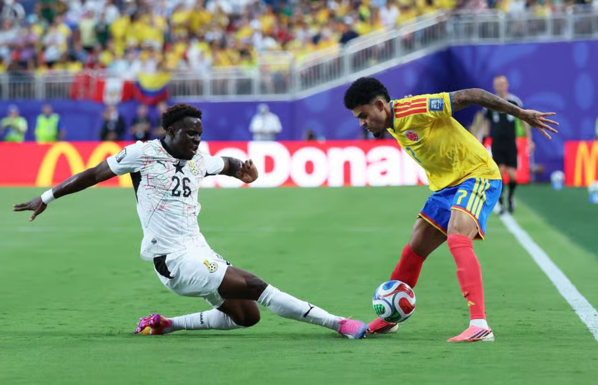 Colombia 1-0 Ghana (H1): Luis Suarez kiến tạo bàn mở tỷ số
