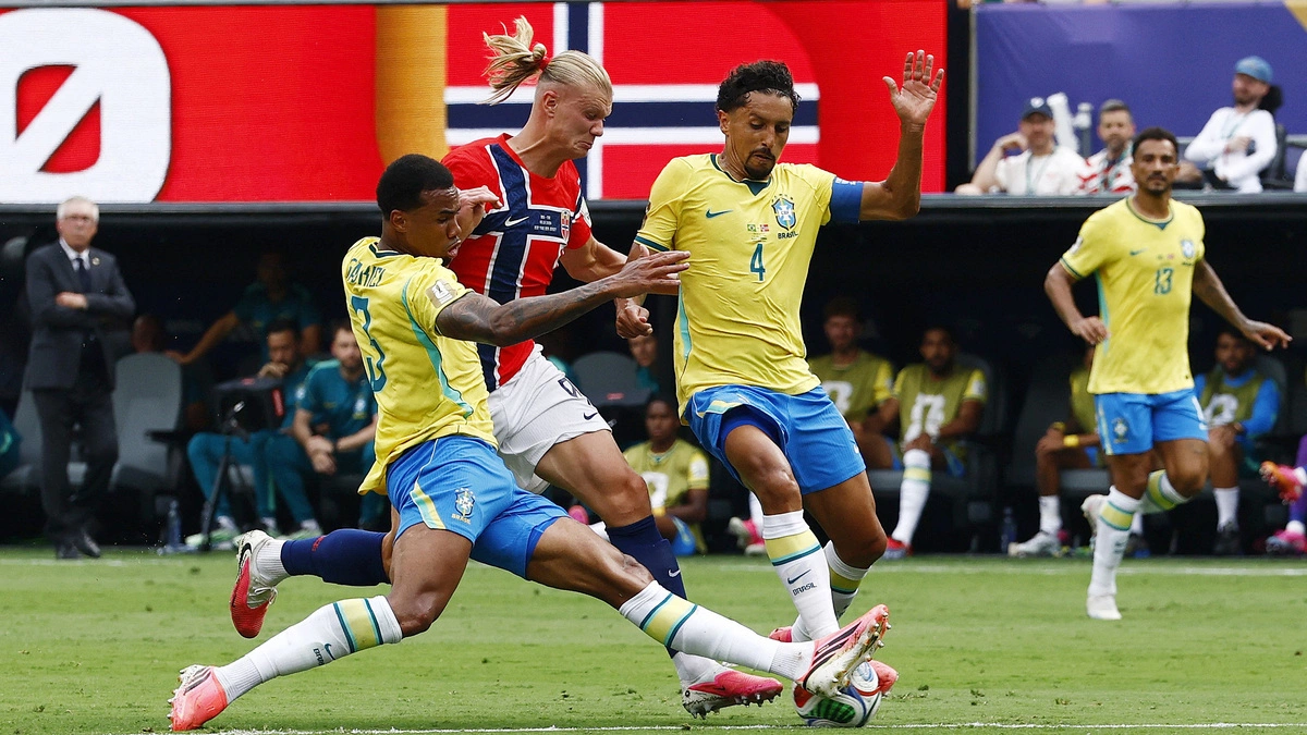 HLV Na Uy: 'Hai trung vệ Brazil run rẩy trước Haaland'
