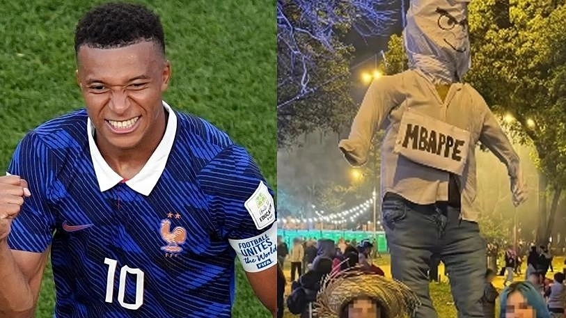 CĐV Paraguay đốt hình nộm Mbappe