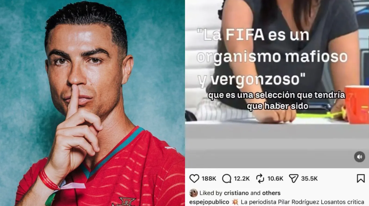 Ronaldo 'thích' bài đăng cáo buộc FIFA thiên vị Messi