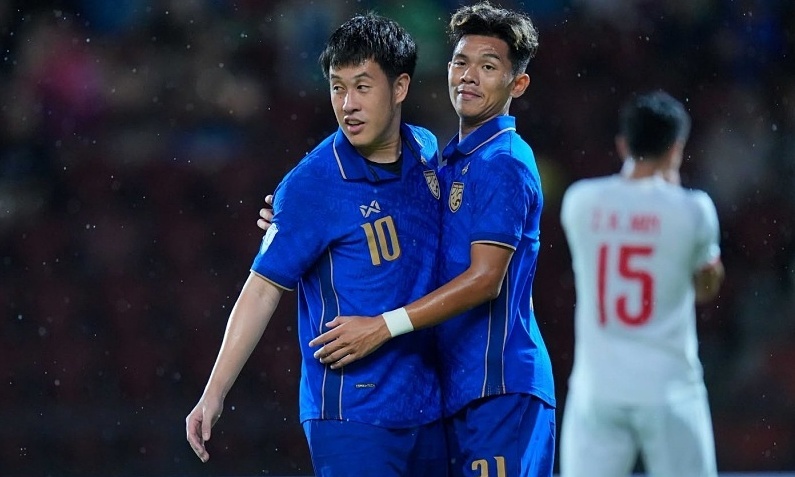 Thái Lan 1-0 Myanmar (H1): Bàn thắng sớm từ phạt đền