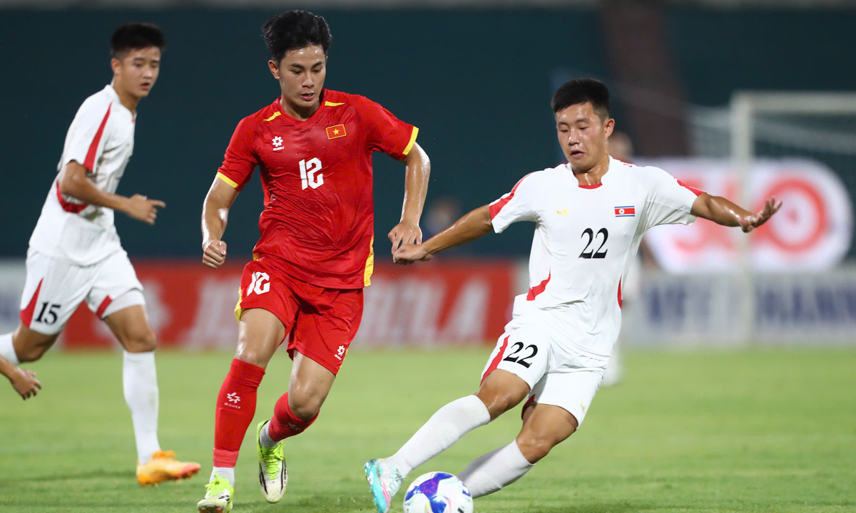 Việt Nam thua đậm Triều Tiên ở vòng loại U20 châu Á 2027