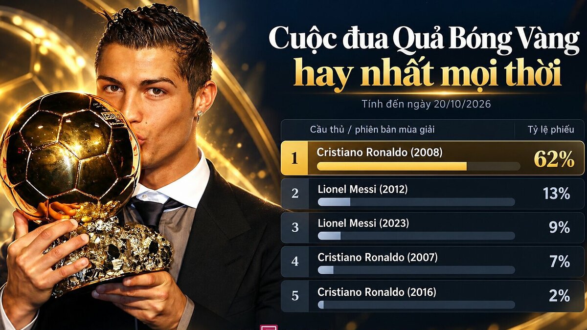 Cristiano Ronaldo leaves Lionel Messi behind