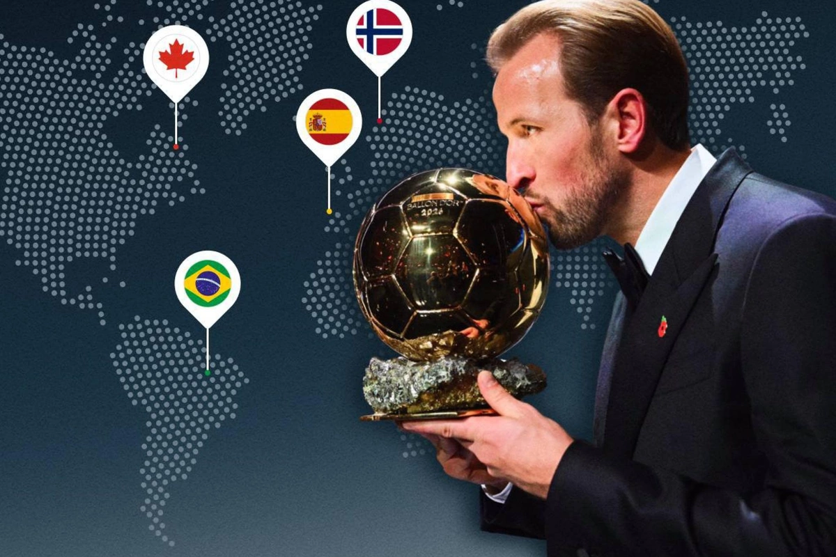 Kane chỉ hơn Mbappe 28 điểm ở Quả Bóng Vàng 2026